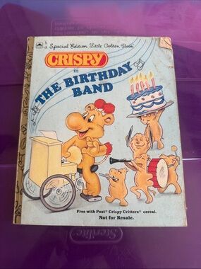 The Birthday Band Little Golden Book 1987 vintage kids book